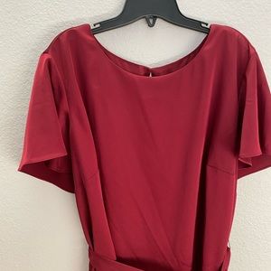 Red cocktail/evening dress from LOFT in size 22